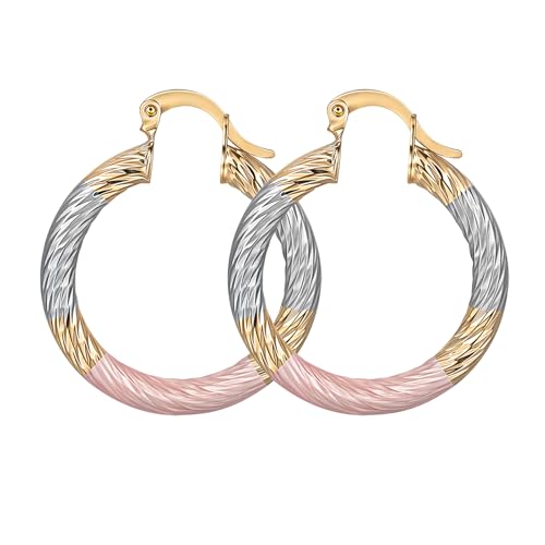 Gold/Silver Hoop Earrings For Women Trendy,Chunky/Big/Thin/Medium/Oval/Thick/Twist Multi-Colored Zirconia Dangle Huggie Rainbow CZ Amber Resin Hoops, Lightweight Birhtday Fashion Jewelry Gift. - color: A21 ( Hand-painted Colorful Hoops)