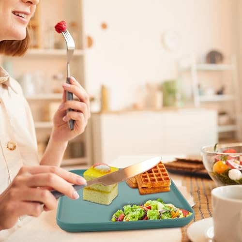 Plastic Art Trays,10 Pack Large Plastic Trays Stackable Activity Tray Crafts Organizer Tray Serving Tray,Painting, Beads,Storage & Serving Tray (12.2 x 8.9 Inches) (Green) - color: Green