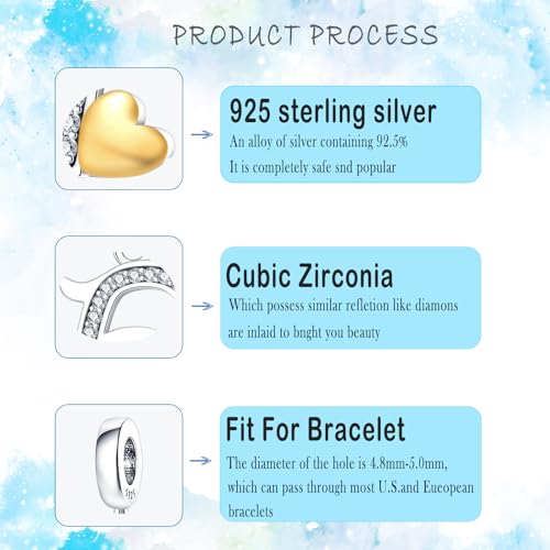 HappyStar Sterling Silver Letter Charms for Bracelets Alphabet Initial Dangle Charms Bead fit Pandora Bracelets Jewelry Gifts for Women - color: Letter charms F