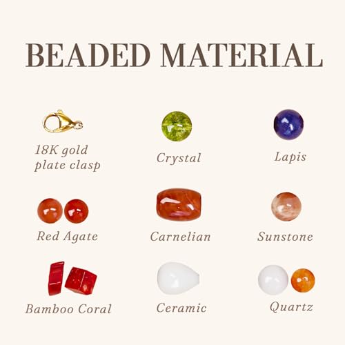 Boho Colorful Chunky Statement Beaded Necklaces for Women,Handmade Women's Fashion Gemstone Bead Choker Necklace,Western Natural Stone Strand Necklace Bib Collar Jewelry Unique Gifts for Women - color: 03-Red