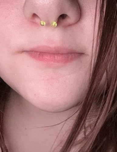 20G 18G 16G 14g Septum Rings Surgical Steel Horseshoe Nose Septum Rings Cartilage Helix Tragus Rook Daith Earring Hoop Lip Piercing Jewelry Retainer for Women Men - style: 14g-inner dia:8mm 10mm 12mm-4mm balls