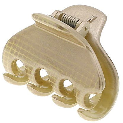 Camila Paris CP3195 French Small Hair Clips for Women, 1.75" Small Claw Clip Fashion Styling Mini Hair Clip Accessories for Women, Strong Hold No Slip Grip Cute Claw Clips, Made in France - color: Gold 1.75"