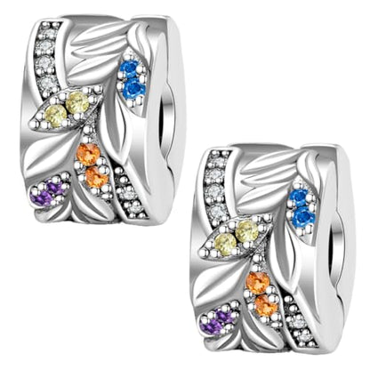 Pandach 925 sterling silver Clip Spacer Charm for Bracelet Clip Lock Stopper Bead Spacer European Openable Beads 2Pcs - style: 2-PAC624