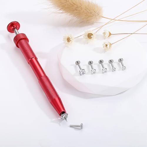 16G 18G Flat Back Earring Nose Ring Stud Piercing Jewelry - color: silver, size: 16G