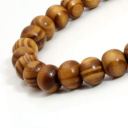 8mm Cross Beads Wooden Bracelet for Men Women Healing Lava Rock Stretch Bracelets Set - color: C1-Black Cross Beads