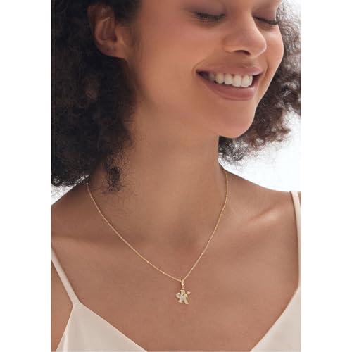 TIZU Initial Necklaces for Women - Dainty 14K Gold Plated Letter Pendant Trendy Personalized Initial A-Z Necklaces Jewelry Gift - color: Gold-M