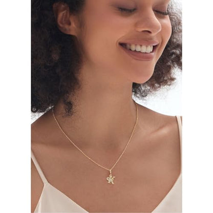 TIZU Initial Necklaces for Women - Dainty 14K Gold Plated Letter Pendant Trendy Personalized Initial A-Z Necklaces Jewelry Gift - color: Gold-M