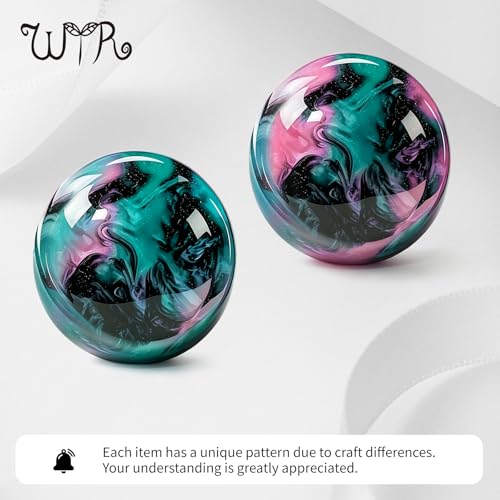 WYR Acrylic Ear Gauge 4pc Set (2 Hollow & 2 Solid): Lightweight Hypoallergenic Ear Plugs for Daily Wear & Piercing Expansion - color: Green, size: 2g(6mm)