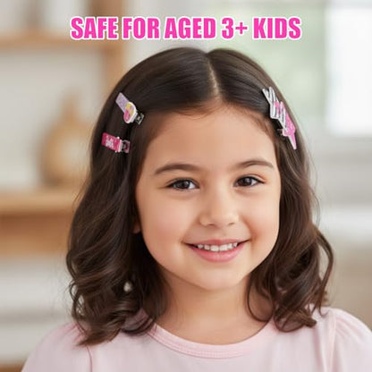 Barbie Hair Accessories Set with Hair Clips, Bows & Scrunchies - color: Barbie