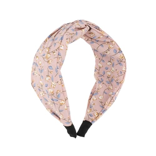 Madison Tyler Headbands for Women | Cute Top Knotted Pink Floral Outdoor Hairbands for Girls | Thin Hair and Thick Hair | Skincare and Boho Spring Headband for Washing Face - color: Pink Floral
