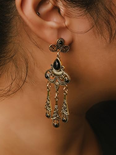 Christmas Halloween Red Heart Shaped Pattern Alloy Earrings, Gothic Antique Style Jewelry for Women - style: Earrings R23-010