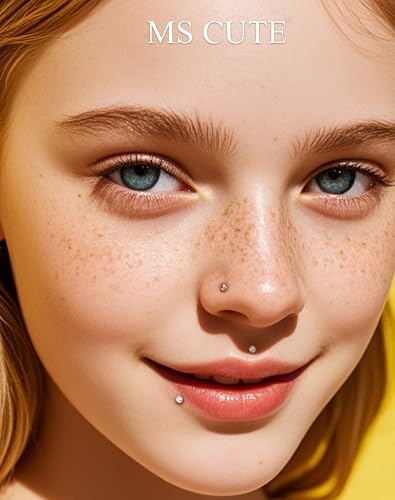 2Pcs Silver 20G/18G/16G Threadless Nose Stud Flat Back Earrings 316L Surgical Steel CZ Daity Nose Helix Cartilage Tragus Conch Labret Medusa Monroe Piercing Jewelry-Multiple Sizes & Gauges - size: 2PCS, 18g 5mm, 2mm CZ