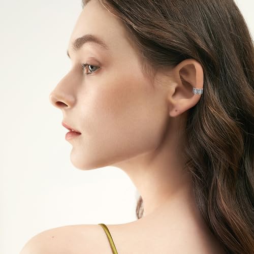 Celtic Knot/Celtic Knot/Bat/Filigree Viking Earrings 925 Sterling Silver Non Piercing Ear Cuff Earrings Cool Earring Cuff for Women Men - color: filigree-A