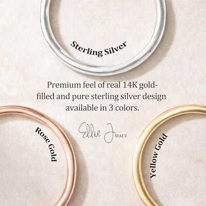 Ellie J Maui 14K Gold Filled Toe Rings for Women Adjustable Open Back Hammered Toe Ring Handmade Non Tarnish Dainty Gold Toe Ring Summer Beach Foot Jewelry (Rose Gold, Silver, Gold) - color: Gold
