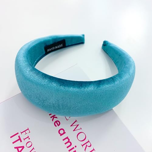 Sparkle Glitter Headbands for Women – Thin Fashionable Head Bands, Nonslip Design - color: 1 Pcs Light Blue, size: 1 Count (Pack of 1)