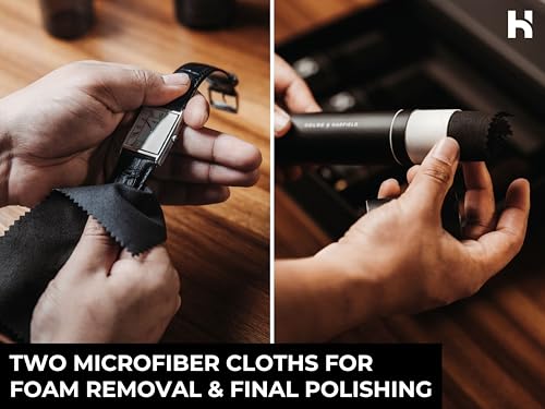 Holme & Hadfield Luxury Watch Cleaning Kit - Brushes, Cloths & Leather Care