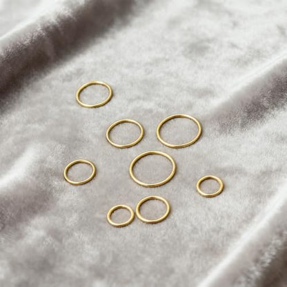 18G nose rings clicker earrings 4pair(8pcs) for women |18g Septum rings Hinged Segment Nose Rings Helix Daith Tragus Sleeper hoop Body Piercing jewelry for Women Men thin gold nose ring hoop earrings set(6-12mm 8pcs 18G 1.0MM Gold)