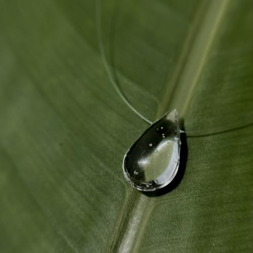 Clear Crystal Water Drop Necklace and Teardrop Earrings Set, Minimalist Glass Raindrop Jewelry for Women