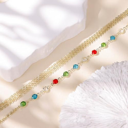 Body Chains for Women Sexy Layered Belly Waist Chains | 14K Gold Plated,Crossover Bikini Bra Chain, Adjustable Beads Chest Chain ,Summer Beach Rhinestone Nightclub, Body Jewelry - style: style A