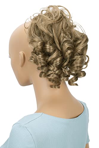 CAISHA Jumbo Hairpiece Scrunchy Updo Voluminous Curly Messy Bun Dark Blonde G3L - color: dark blonde #16 G3L