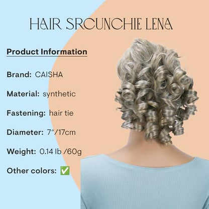 CAISHA Jumbo Hairpiece Scrunchy Updo Voluminous Curly Messy Bun Blond With Highlights G35L - color: blond with highlights #25H101 G35L