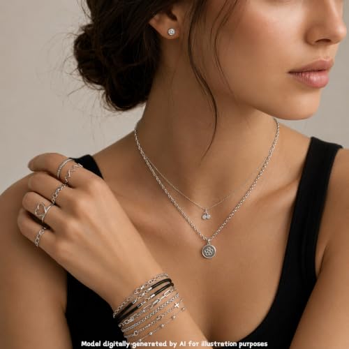 68-80 Pcs Jewelry Sets for Women, Gold Silver Bulk Jewelry Set with Rings Earrings Necklaces Bracelets, Hypoallergenic Fashion Jewelry Sets for Women Wedding Birthday Gifts - color: Silver 1