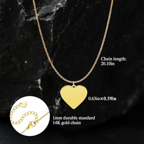 Gold Cross Necklace for Women, 18K Gold Plated Trendy Minimalist Cross Pendant Necklace, Dainty Chain Choker Necklace Faith Jewelry Gift - style: Heart-Shaped-1