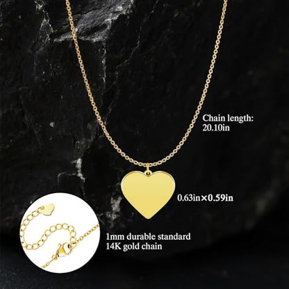 Gold Cross Necklace for Women, 18K Gold Plated Trendy Minimalist Cross Pendant Necklace, Dainty Chain Choker Necklace Faith Jewelry Gift - style: Heart-Shaped-1