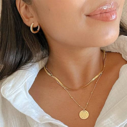 NEWITIN 69 Pieces Gold Jewelry Set for Women Fashion Costume Jewelry Gold Plated Necklace Bracelet Earrings Set for Women - color: Gold Jewelry Set