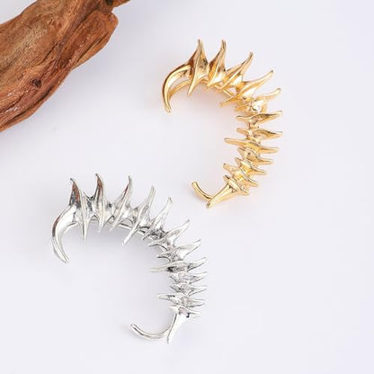 Ear Cuffs for Women Hook without Pierced Ear Bone Clip Climber Earrings Butterfly Shaped Ear Clip Wrap Around Earring No Piercing Cuff Earrings - color: B