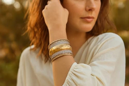 Touchstone Indian Bollywood Handcrafted Slip In Easy To Wear Stylish Wrist Enhancer Designer Broad Jewelry Cuff Bracelet For Women and Men. - style: Elephant 2