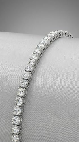 Tennis Bracelet for Women, Cubic Zirconia, Gold or Rhodium, 1.5-3mm | 18K Gold-Plated or Rhodium-Plated Brass, Cubic Zirconia, 1.5-3mm Widths, 6.5-7.5 in, Fade-Resistant, Jewelry Gift Box Ready - color: 2MM | Rhodium-Plated | 6.5 in