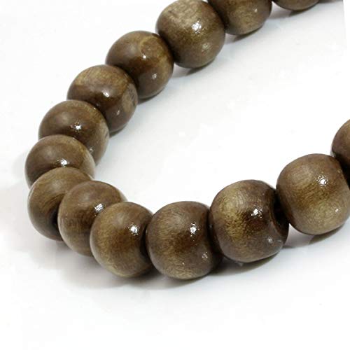 Eigso 6-8mm Wood Beads Bracelet Prayer Beads for Meditation Buddha Tibetan Bracelet for Men and Women - color: A2: 4 PCS 10mm