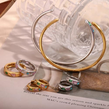 18K Gold Bangle Bracelets for Women 925 Sterling Silver Bracelets Bracelets Adjustable Boho Bracelets Stackble Cuff Bangle Bracelets for Men Women Chunky Gold Bangle Open Cuff Bracelets Christmas Gift - color: Bracelets-16