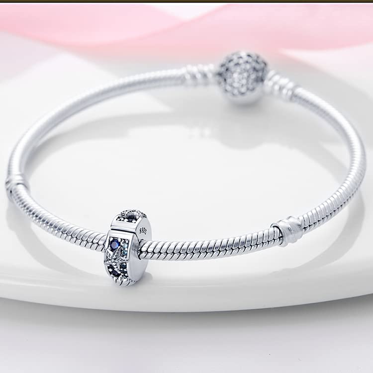 Gold Clip Stopper Charms for Pandora Bracelets Spacers Bead Charms Packs Jewelry Gift for Women - color: Ocean-2 Packs