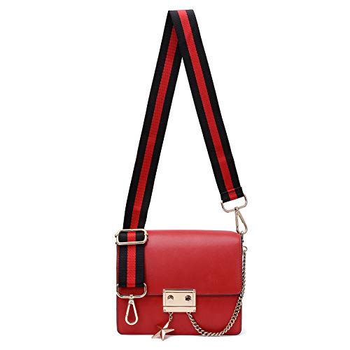 Wide Shoulder Strap Adjustable Replacement Belt Crossbody Canvas Bag Handbag - color: Black, size: Wide: 1.4"(3.5cm)