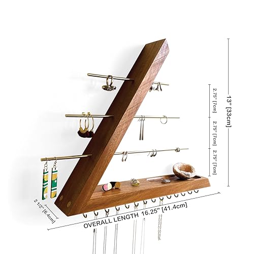 Acacia Jewelry Organizer Wall Mounted