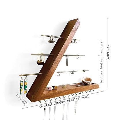 Acacia Jewelry Organizer Wall Mounted