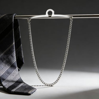Yoursfs Tie Chains for Men Gold and Sliver Tie - style: Stainless Steel Chain Tie Clip