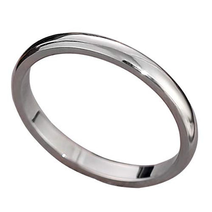 CCBFY 2 MM 4 MM Stainless Steel Ring Jewel Roman Numerals Stackable High Polish Plain Dome Tarnish Resistant Comfort Fit Ring Wedding Band Size 3-15 - color: 2mm - Silver