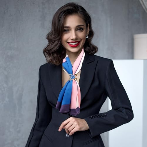 3pcs Elegant Rhinestone Daisy FLowers Scarf ring Buckle for Lady Heart Crystal Rhinestone Scarves Clip Buckle for women - color: Scarf clip N-3PCS