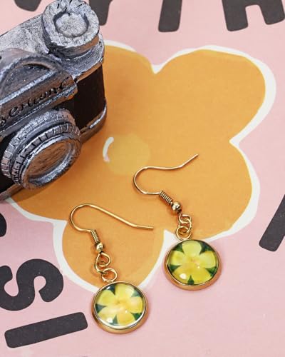 Shapenty Gold Stainless Steel Round Bezel Blanks Pendant Trays for Earrings Bracelet Necklace Keychain DIY Craft Resin Glass Cabochon Jewelry Making Projects Christmas Gift Hanging Charms, 20PCS - size: 12mm