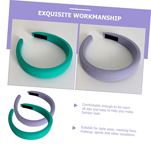 2pcs Fashion Wide Padded Headband for Women and Girls Elegant Accessories for Daily Wear Parties and Special Occasions Light