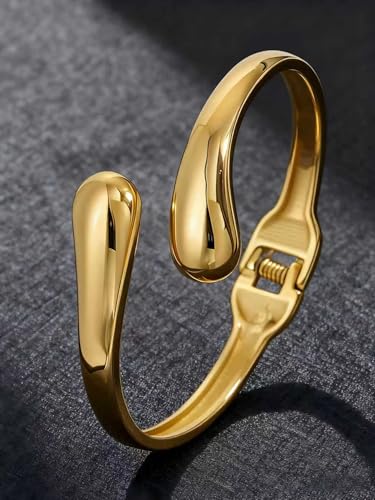 Exquisite and Stylish Gold Bracelet, Fashion Jewelry, Women's Gold Accessories – Ideal Gift for Mom, Wife or Girlfriend - style: Multi-layer lace pattern hollow C-shaped bracelet