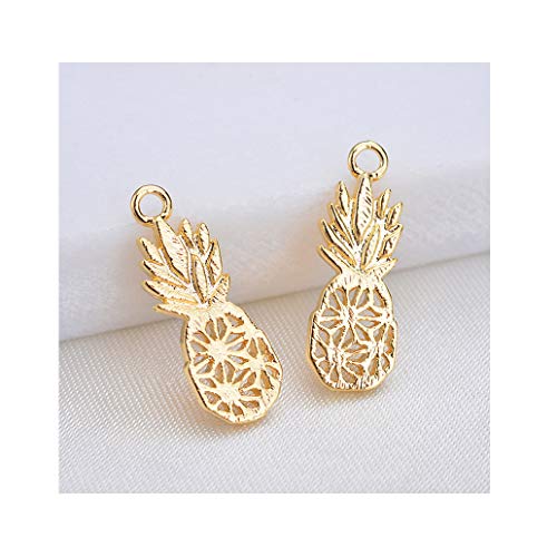 Baydurcan Friendship Anchor Compass Necklace Good Luck Elephant Pendant Chain Necklace with Message Card Gift Card - style: Pineapple