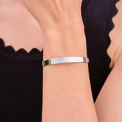 Amazon Essentials Cuff Bracelet, 8" - color: White