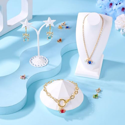 Beadthoven 15pcs Brass Micro Pave Cubic Zirconia Nuggets Charms Irregular Glass Crystal Charms Colorful Faceted Rhinestone Pendants for DIY Jewelry Making Necklace Bracelet Earrings Dangle Accessories - color: Nuggets
