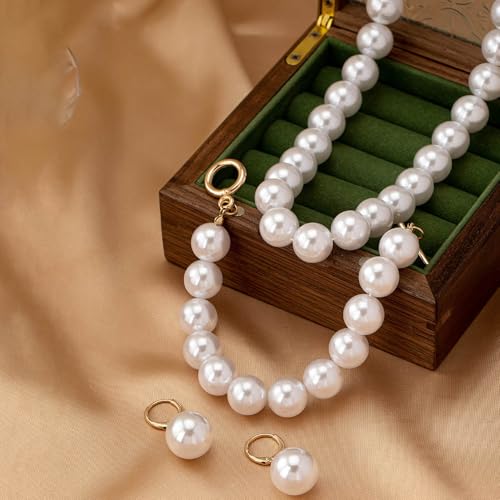 Pearl Necklace for Women Dainty Pearl Necklace Timeless Jewelry christmas gifts friendship gifts for women - color: H-Fashion Pearl Jewelry Set