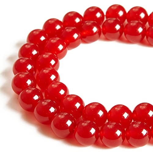 100pcs 6mm Carnelian Beads Natural Gemstone Beads Round Loose Beads for Jewelry Making - color: Carnelian, size: 6mm