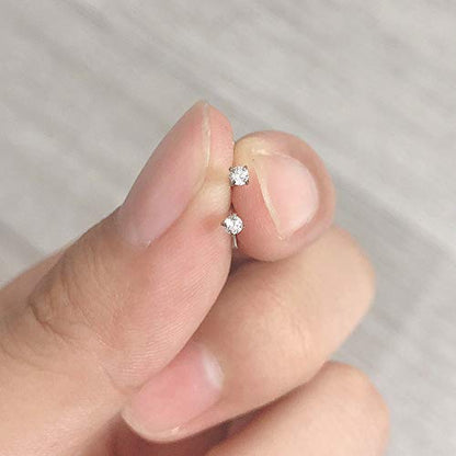 ZS 6-14PCS 20g Tiny Nose Stud Ring Piercing Surgical Steel Nose Bone/L Shaped/Nose Screws Rings Set - color: B:10pcs L Shaped Style(White)